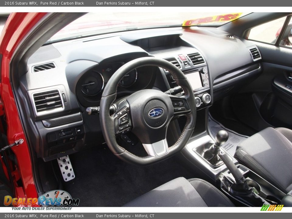 2016 Subaru WRX Pure Red / Carbon Black Photo #10