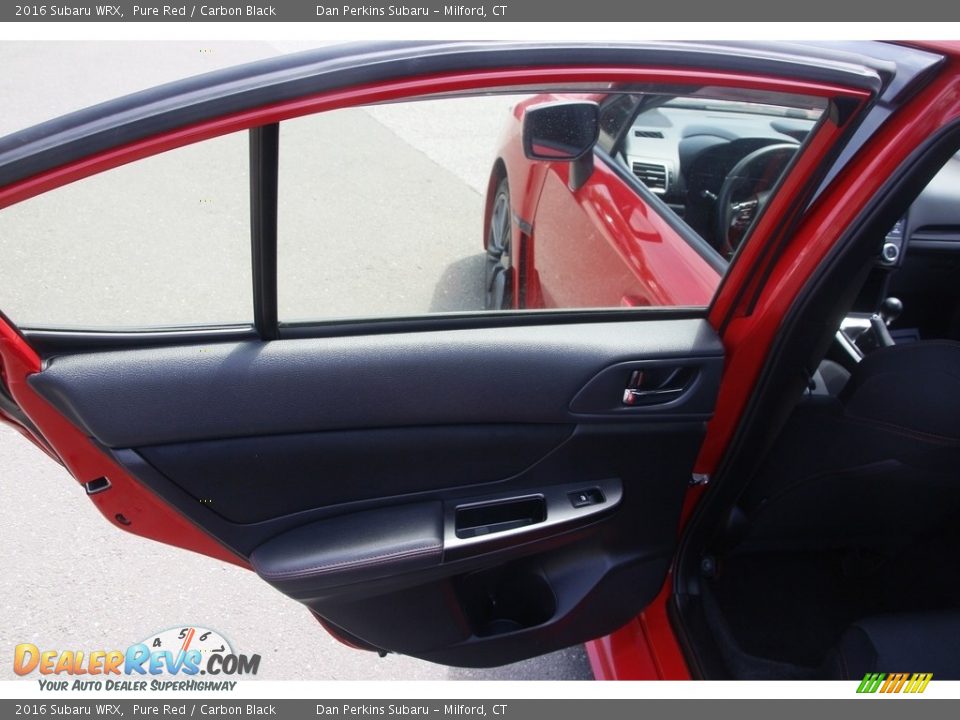 2016 Subaru WRX Pure Red / Carbon Black Photo #11