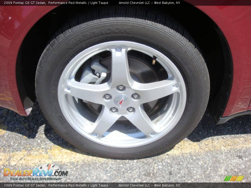 2009 Pontiac G6 GT Sedan Performance Red Metallic / Light Taupe Photo #7