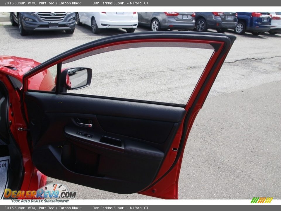 2016 Subaru WRX Pure Red / Carbon Black Photo #16