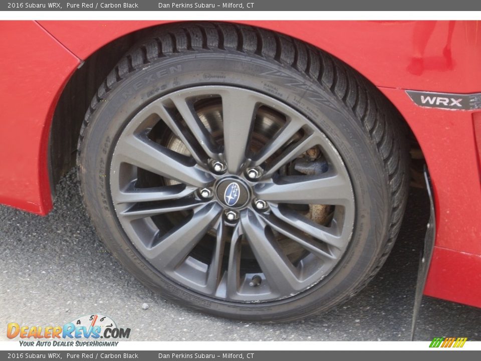 2016 Subaru WRX Pure Red / Carbon Black Photo #17