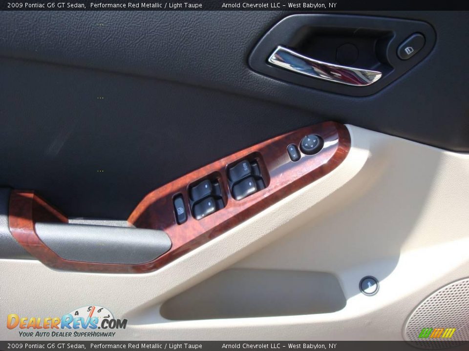 2009 Pontiac G6 GT Sedan Performance Red Metallic / Light Taupe Photo #8