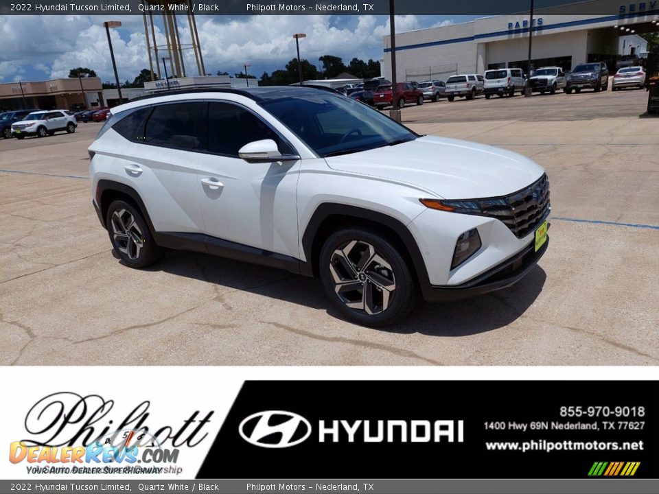 2022 Hyundai Tucson Limited Quartz White / Black Photo #1