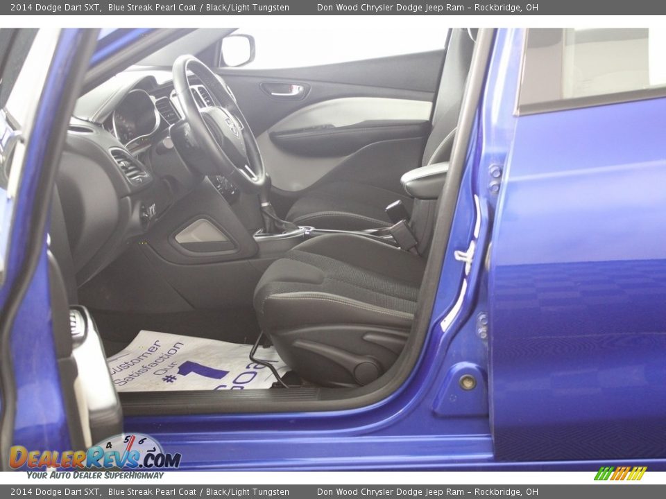 2014 Dodge Dart SXT Blue Streak Pearl Coat / Black/Light Tungsten Photo #13