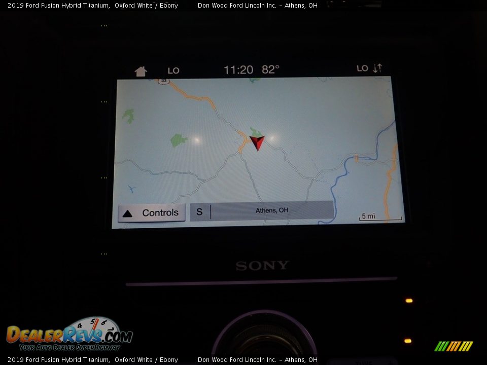 2019 Ford Fusion Hybrid Titanium Oxford White / Ebony Photo #3