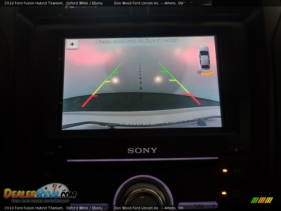 2019 Ford Fusion Hybrid Titanium Oxford White / Ebony Photo #4