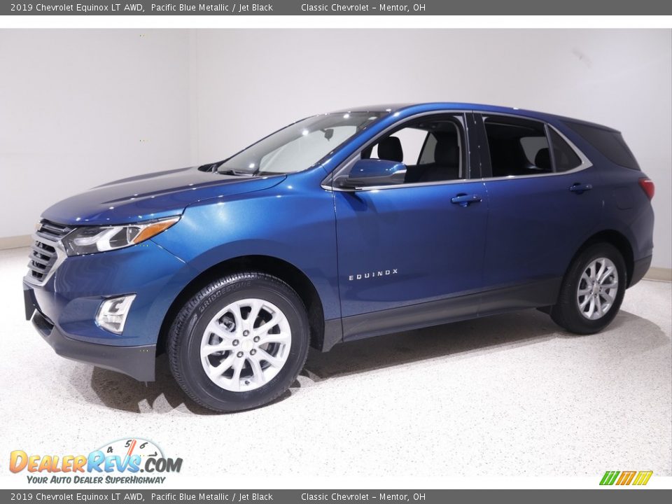 2019 Chevrolet Equinox LT AWD Pacific Blue Metallic / Jet Black Photo #3