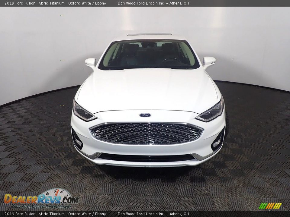 2019 Ford Fusion Hybrid Titanium Oxford White / Ebony Photo #7