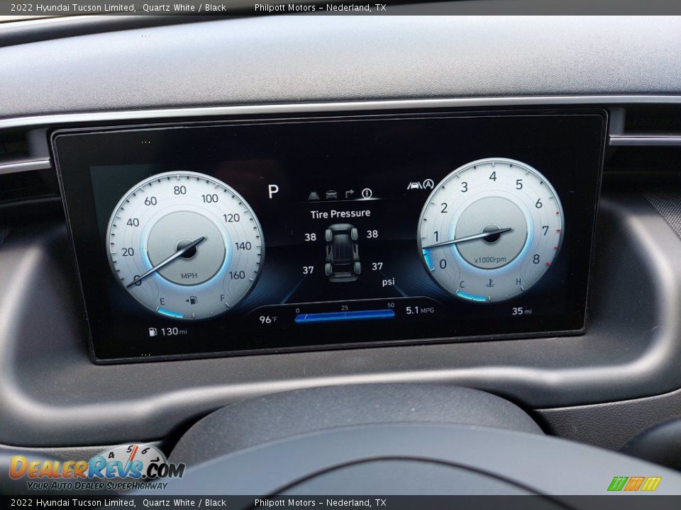 2022 Hyundai Tucson Limited Quartz White / Black Photo #15