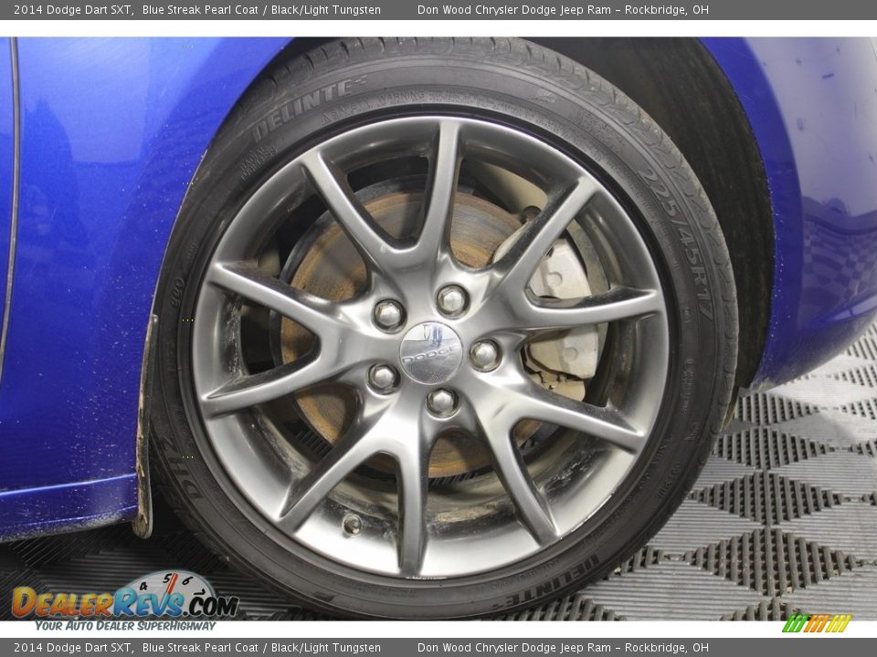 2014 Dodge Dart SXT Blue Streak Pearl Coat / Black/Light Tungsten Photo #25