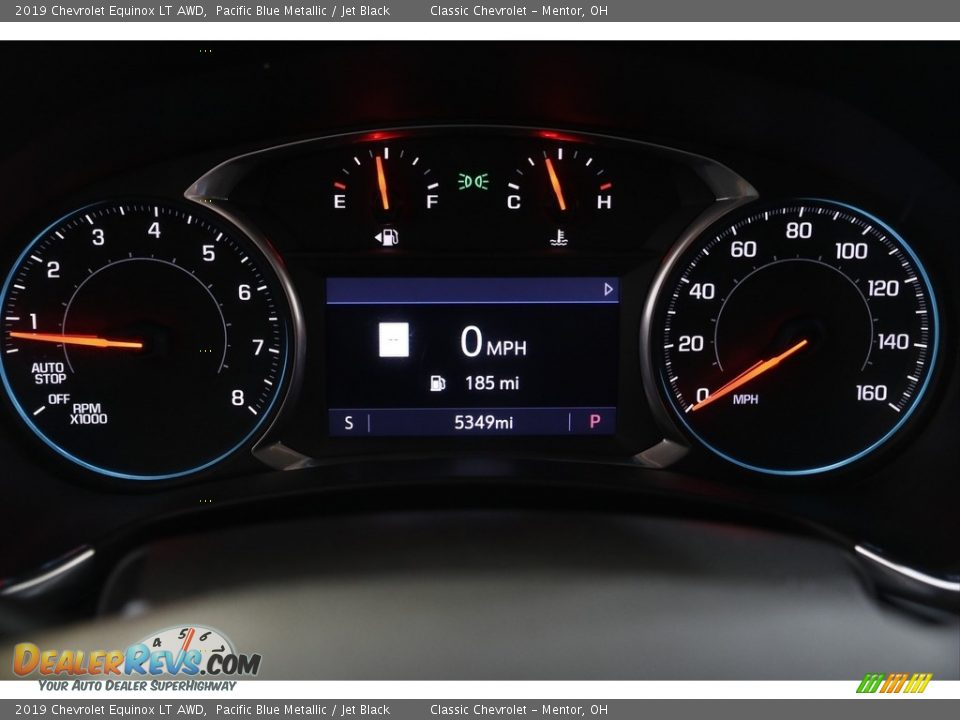 2019 Chevrolet Equinox LT AWD Pacific Blue Metallic / Jet Black Photo #8