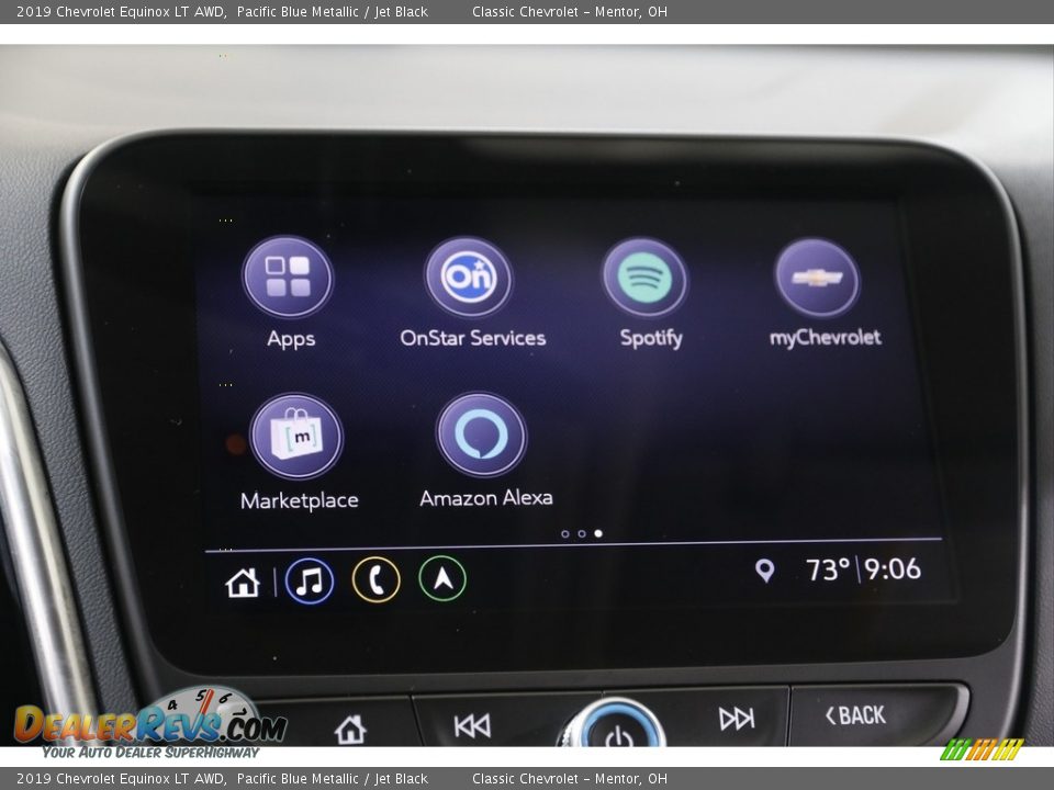 2019 Chevrolet Equinox LT AWD Pacific Blue Metallic / Jet Black Photo #10