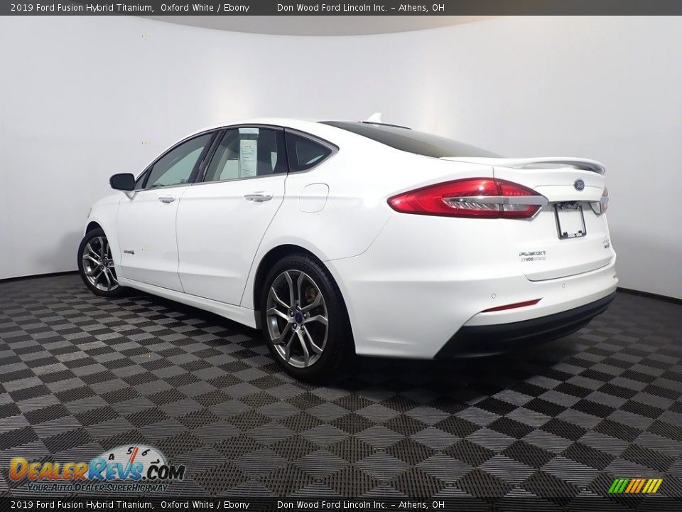 2019 Ford Fusion Hybrid Titanium Oxford White / Ebony Photo #13