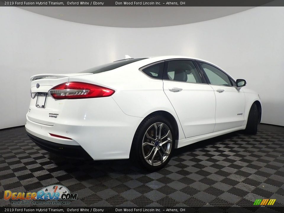 2019 Ford Fusion Hybrid Titanium Oxford White / Ebony Photo #18