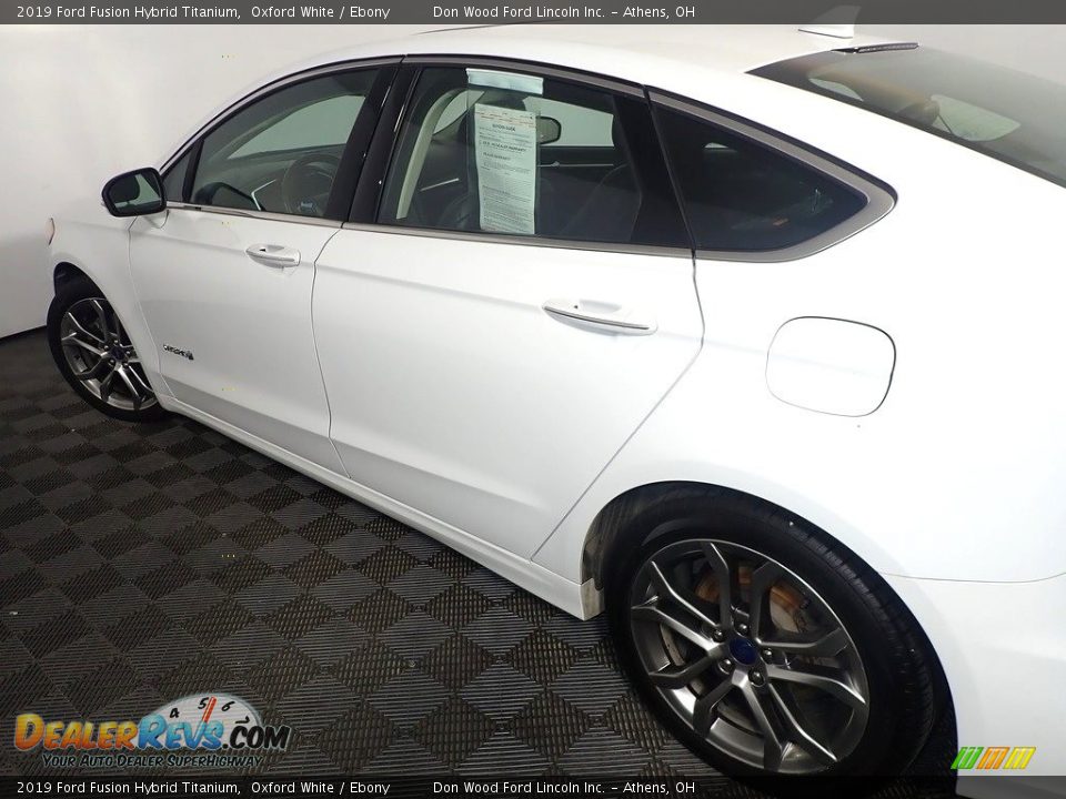 2019 Ford Fusion Hybrid Titanium Oxford White / Ebony Photo #20