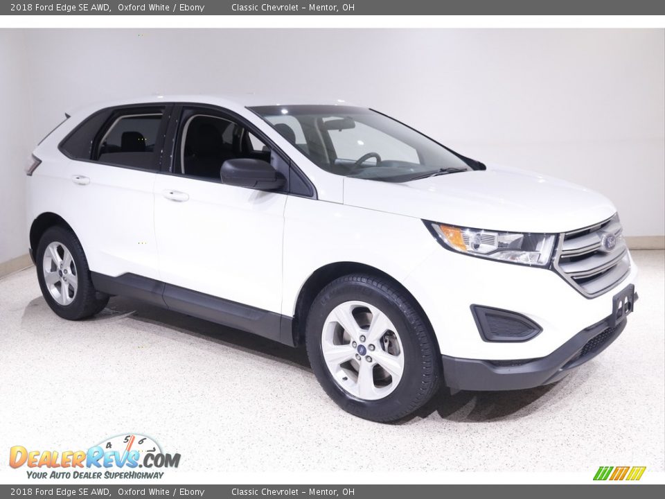 2018 Ford Edge SE AWD Oxford White / Ebony Photo #1