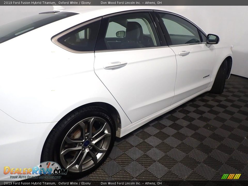 2019 Ford Fusion Hybrid Titanium Oxford White / Ebony Photo #21