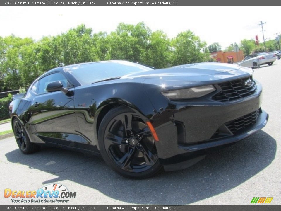 2021 Chevrolet Camaro LT1 Coupe Black / Jet Black Photo #1