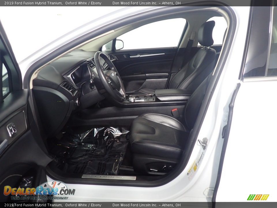 2019 Ford Fusion Hybrid Titanium Oxford White / Ebony Photo #25