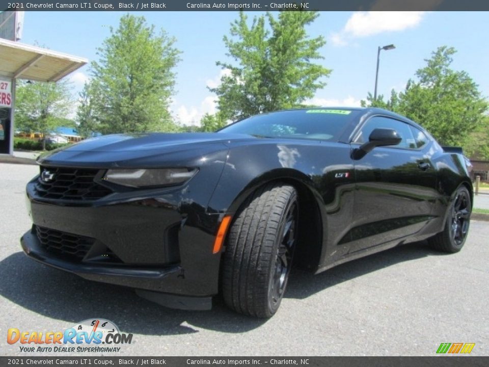 2021 Chevrolet Camaro LT1 Coupe Black / Jet Black Photo #6
