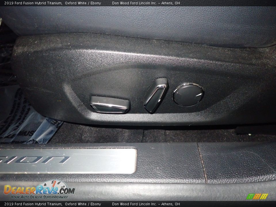2019 Ford Fusion Hybrid Titanium Oxford White / Ebony Photo #26