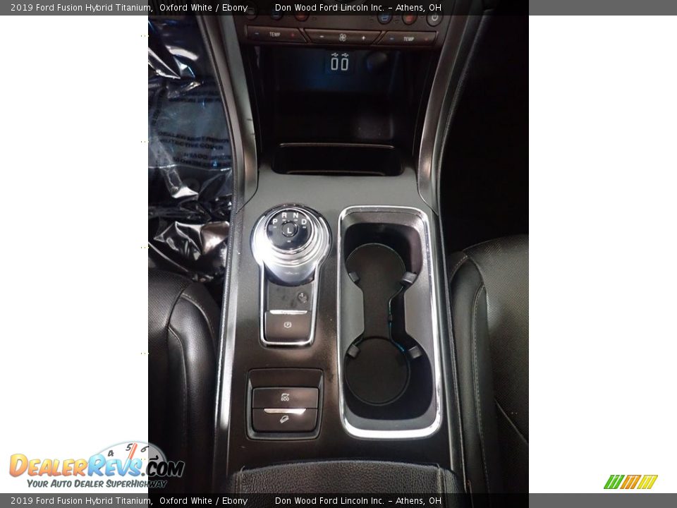 2019 Ford Fusion Hybrid Titanium Oxford White / Ebony Photo #35