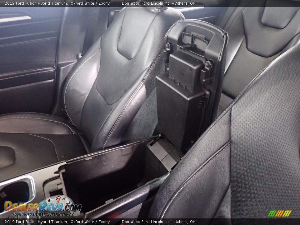 2019 Ford Fusion Hybrid Titanium Oxford White / Ebony Photo #36