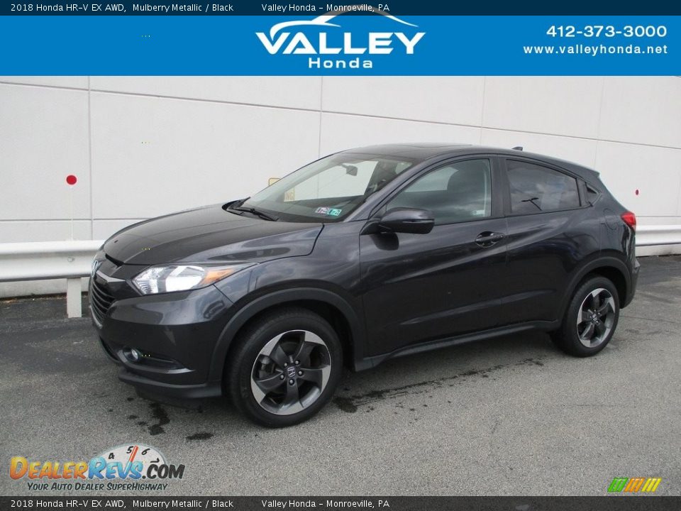 2018 Honda HR-V EX AWD Mulberry Metallic / Black Photo #1