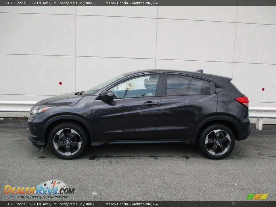 Mulberry Metallic 2018 Honda HR-V EX AWD Photo #2