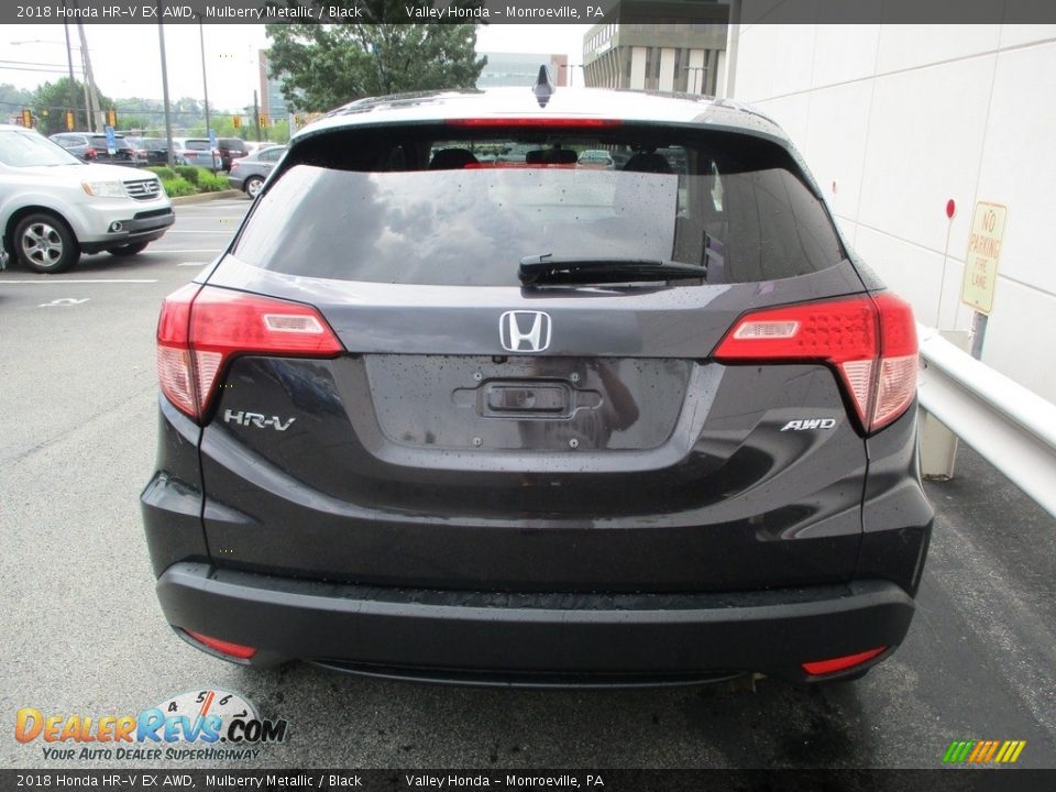 2018 Honda HR-V EX AWD Mulberry Metallic / Black Photo #4