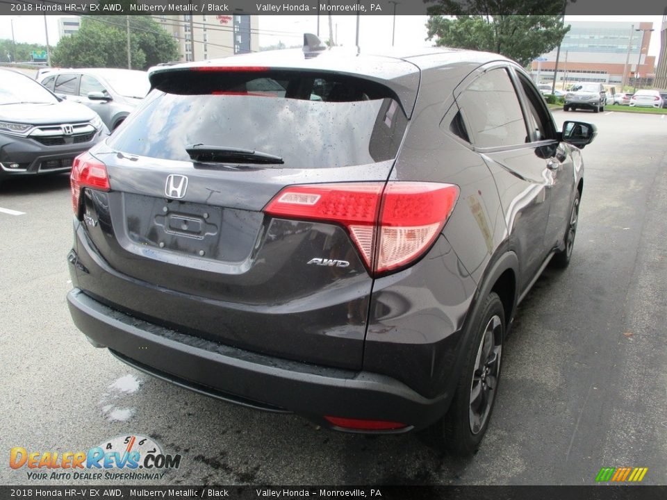 2018 Honda HR-V EX AWD Mulberry Metallic / Black Photo #5