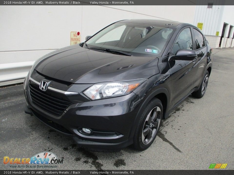 2018 Honda HR-V EX AWD Mulberry Metallic / Black Photo #10