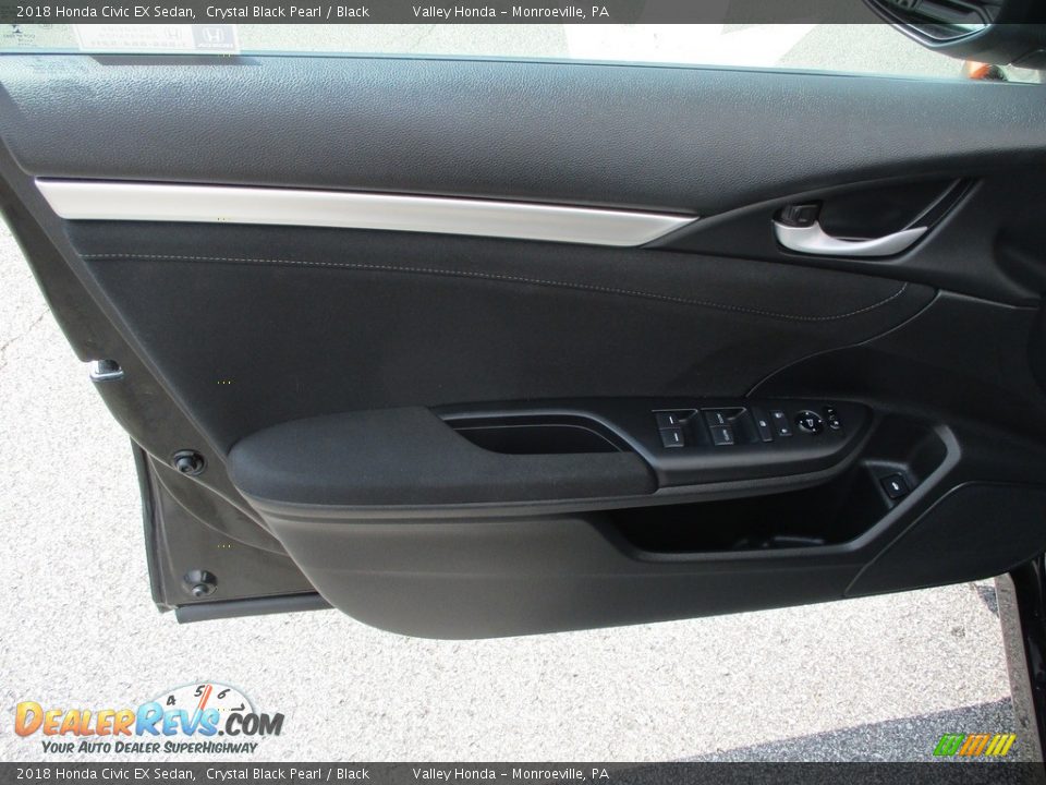 2018 Honda Civic EX Sedan Crystal Black Pearl / Black Photo #10