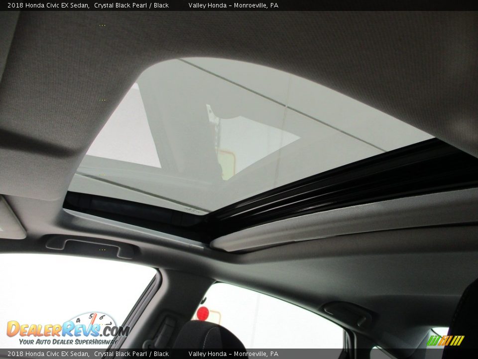 2018 Honda Civic EX Sedan Crystal Black Pearl / Black Photo #11