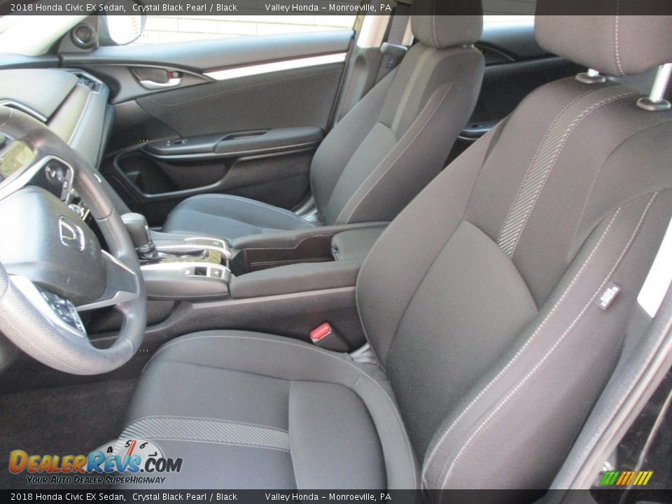2018 Honda Civic EX Sedan Crystal Black Pearl / Black Photo #12
