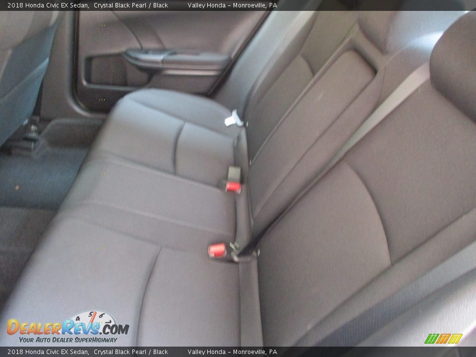 2018 Honda Civic EX Sedan Crystal Black Pearl / Black Photo #13