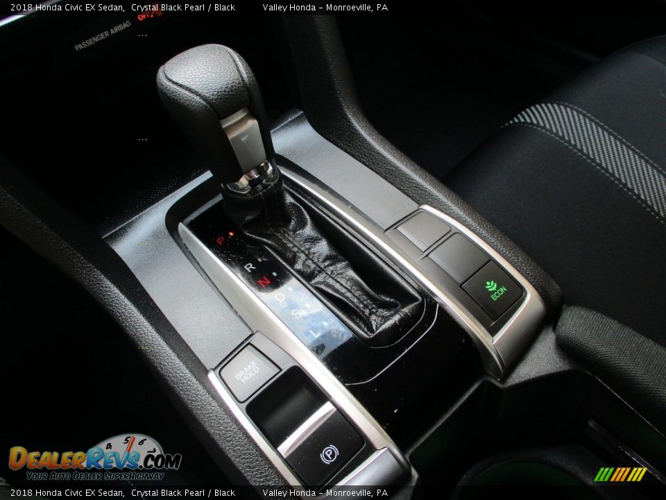 2018 Honda Civic EX Sedan Crystal Black Pearl / Black Photo #18