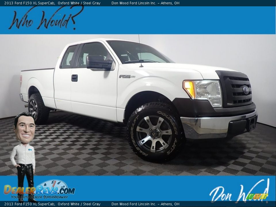 2013 Ford F150 XL SuperCab Oxford White / Steel Gray Photo #1