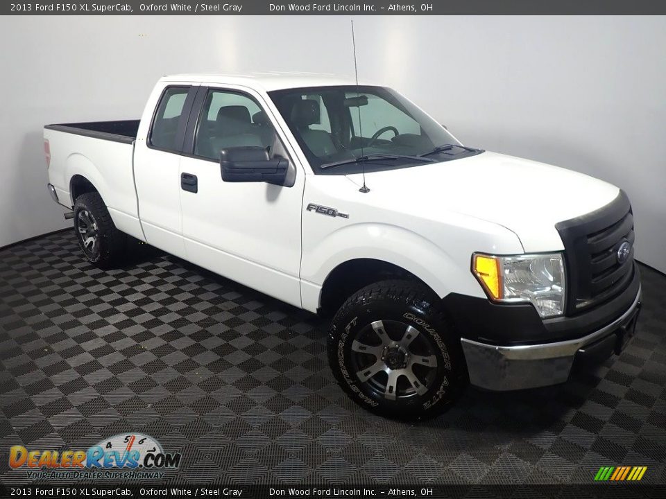 2013 Ford F150 XL SuperCab Oxford White / Steel Gray Photo #3
