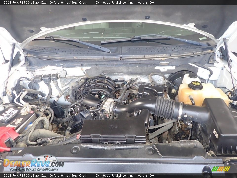 2013 Ford F150 XL SuperCab Oxford White / Steel Gray Photo #7