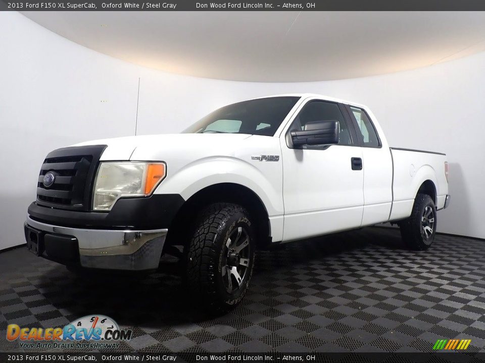 2013 Ford F150 XL SuperCab Oxford White / Steel Gray Photo #8