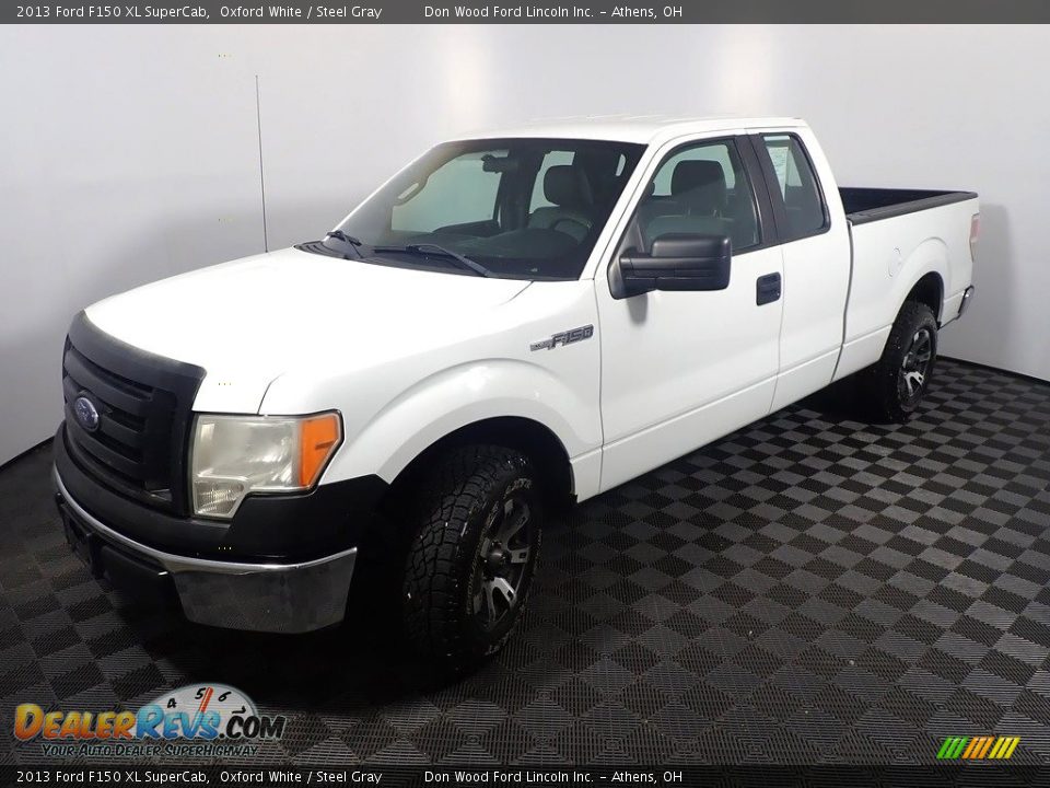 2013 Ford F150 XL SuperCab Oxford White / Steel Gray Photo #9