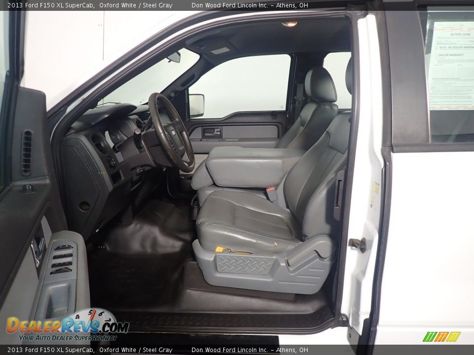 2013 Ford F150 XL SuperCab Oxford White / Steel Gray Photo #21