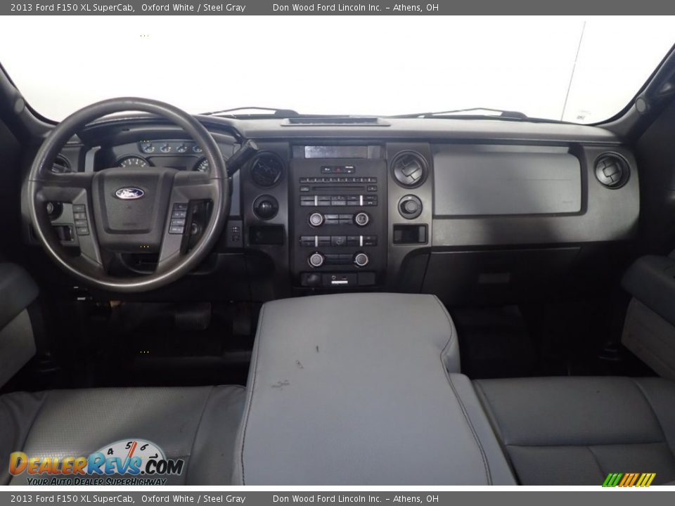 2013 Ford F150 XL SuperCab Oxford White / Steel Gray Photo #23