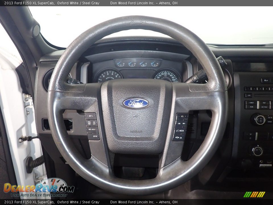 2013 Ford F150 XL SuperCab Oxford White / Steel Gray Photo #25