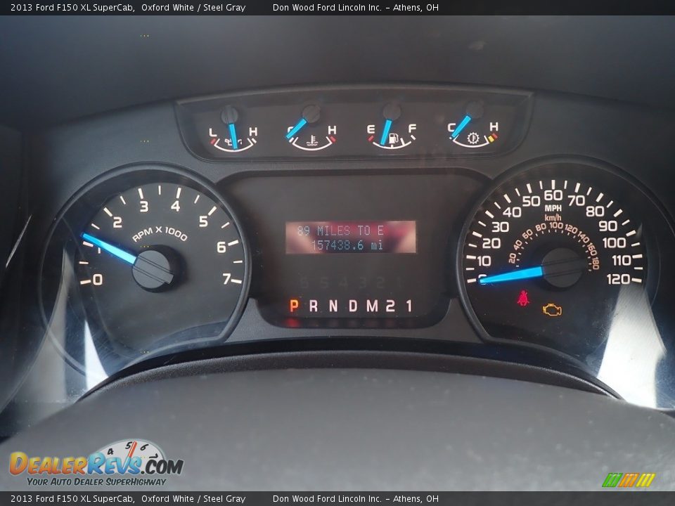 2013 Ford F150 XL SuperCab Oxford White / Steel Gray Photo #26