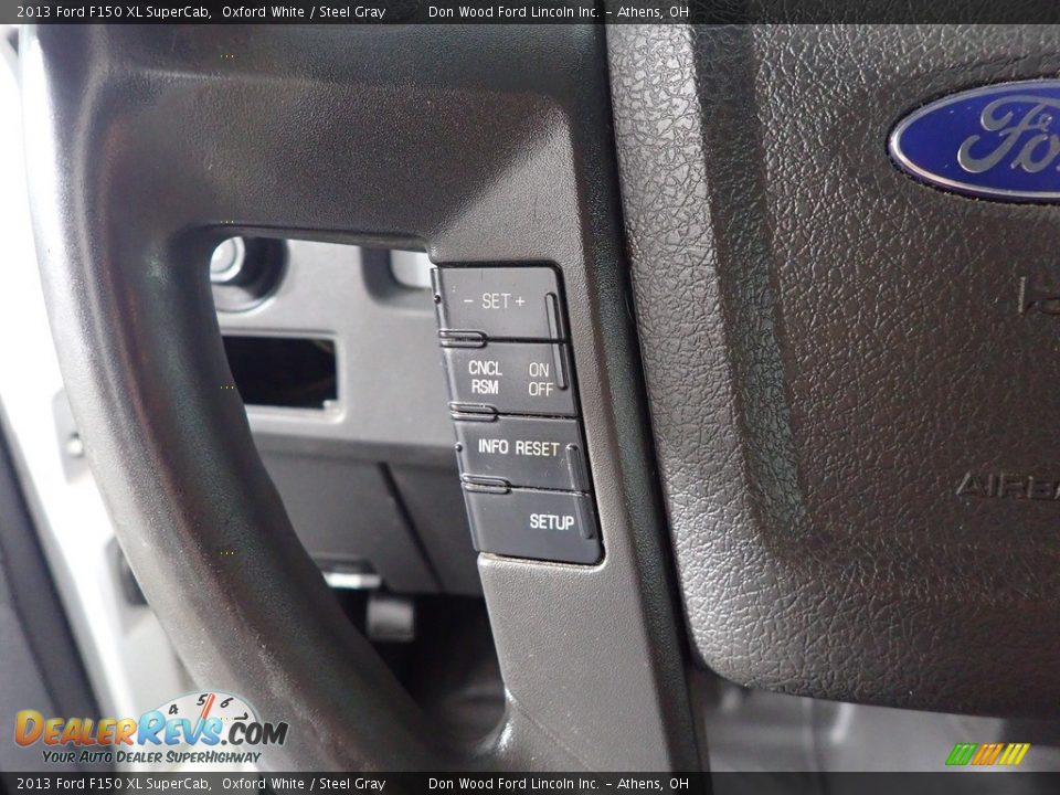 2013 Ford F150 XL SuperCab Oxford White / Steel Gray Photo #27