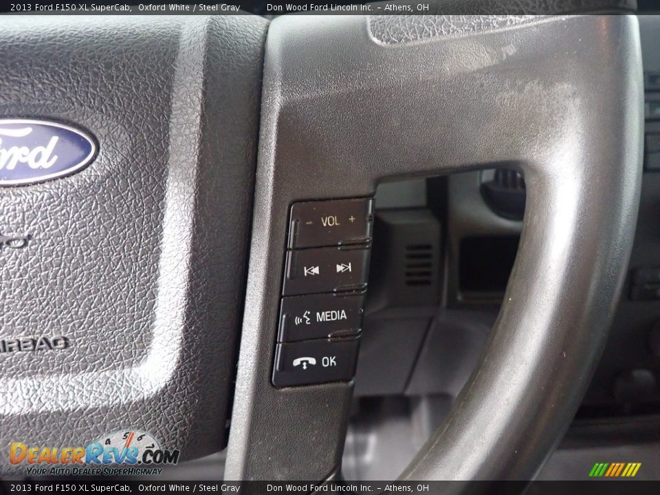 2013 Ford F150 XL SuperCab Oxford White / Steel Gray Photo #28