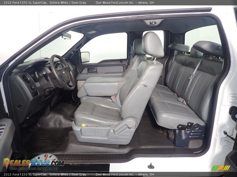 2013 Ford F150 XL SuperCab Oxford White / Steel Gray Photo #32