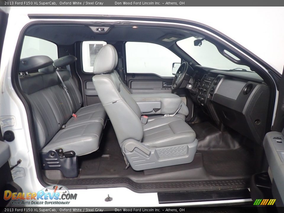 2013 Ford F150 XL SuperCab Oxford White / Steel Gray Photo #34
